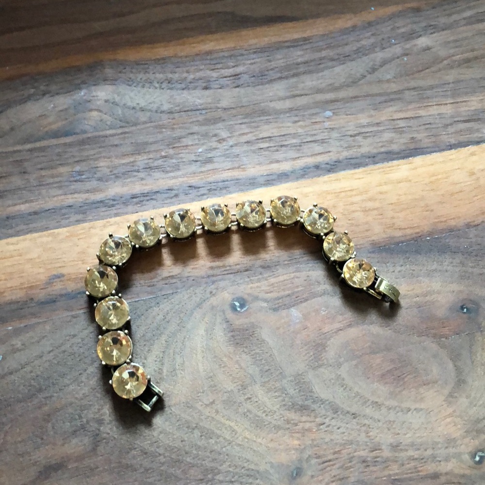 Chloe and Isabel champagne stone bracelet.